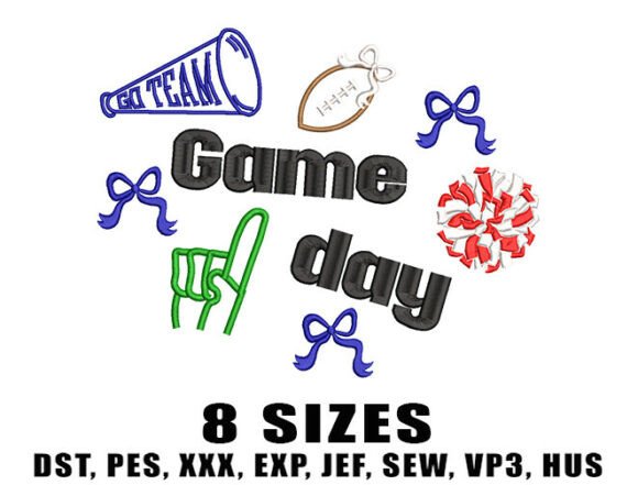 Cheer Football Embroidery Design Review for Business