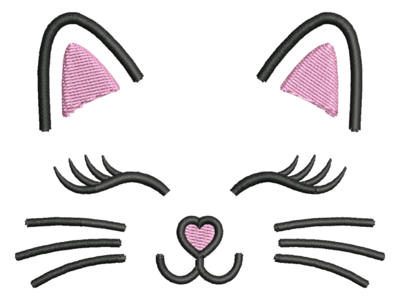Cute Cat Face Embroidery: A Designer's Review