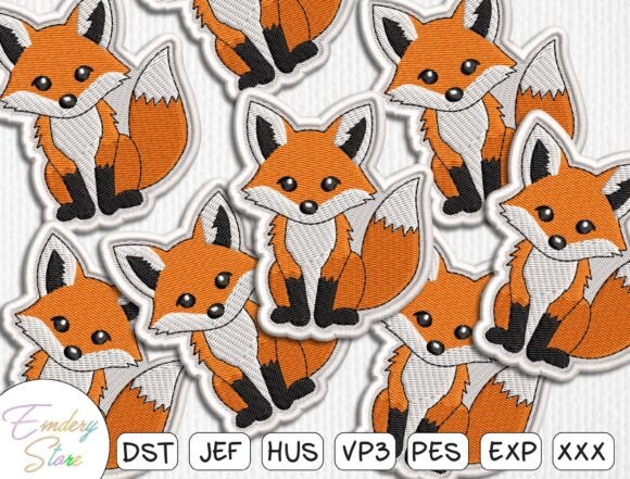 Cute Fox Patches Embroidery Design Review