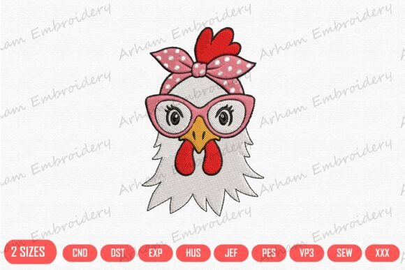 Cute Hen with Pink Glasses: A Designer's Review