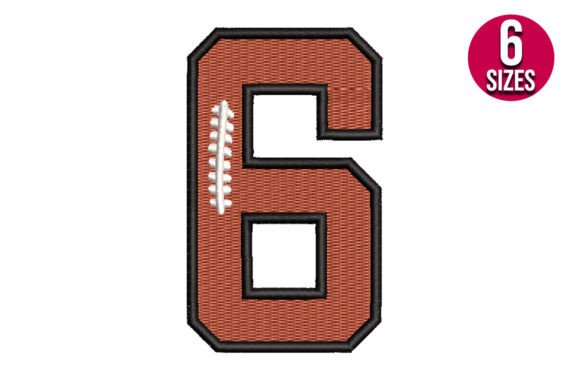 Football Font Alphabet Number Six 6 Review