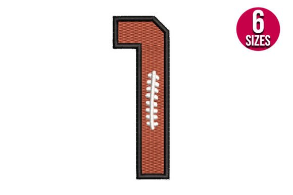 Review: Football Font Alphabet Number One 1 for Boutique Sweatshirts