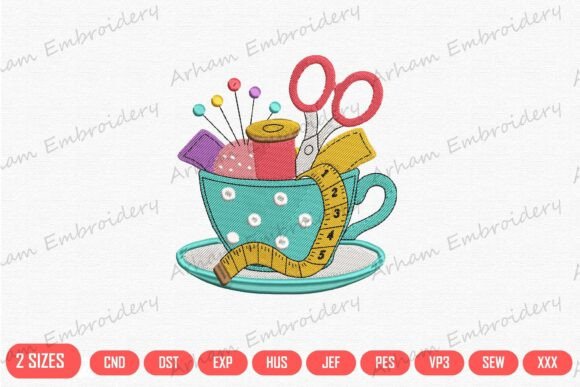 Vintage Teacup Sewing Essentials Review